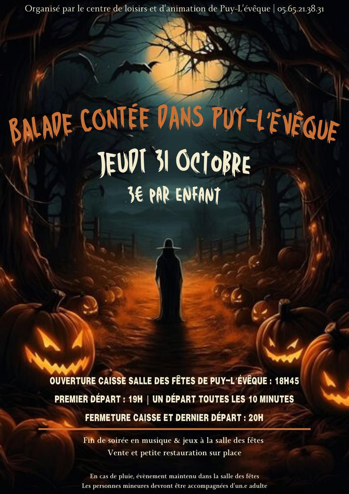 Lire la suite à propos de l’article Balade Contée d’Halloween